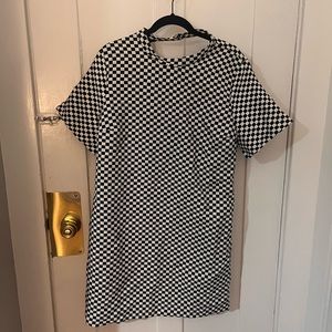 NWT checkered black and white Zara dress size XXL